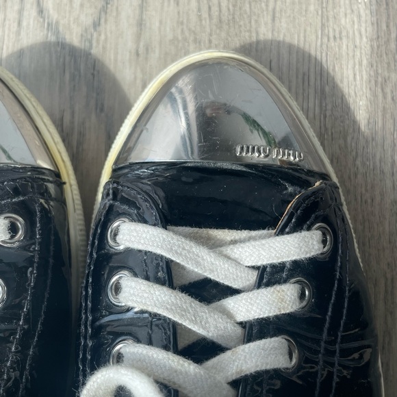 Miu miu steel toe sneaker black and white - Picture 3 of 3